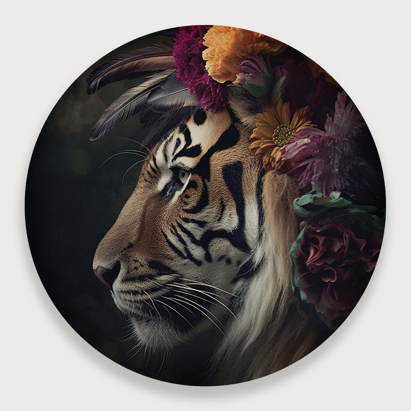 Tijger 6 · Muurcirkel-Muurcirkel-House of Posters-House of Posters