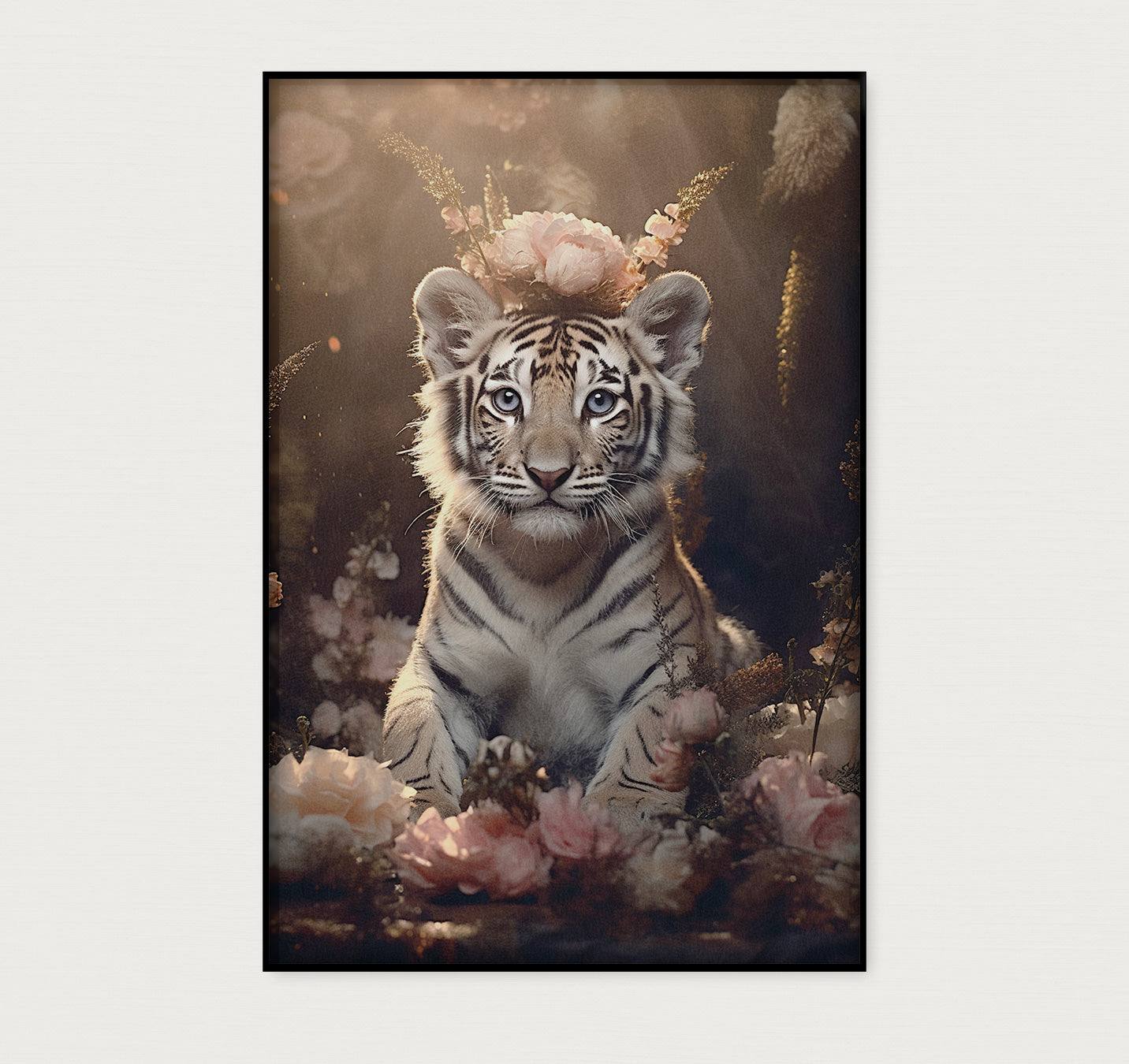 Tijger jong · Akoestisch paneel-Poster staand-House of Posters-House of Posters