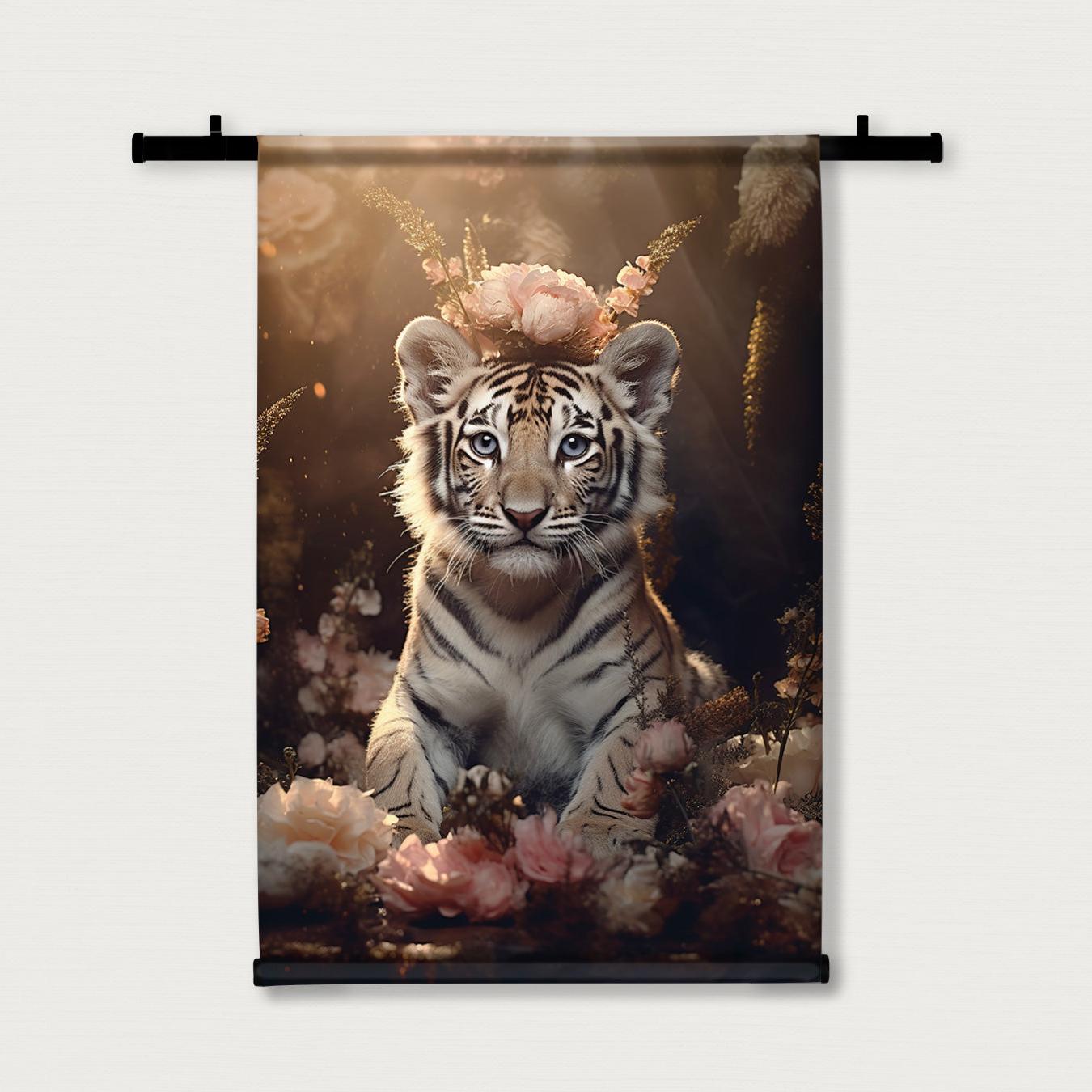 Tijger jong · Wandkleed-Wandkleed-House of Posters-House of Posters