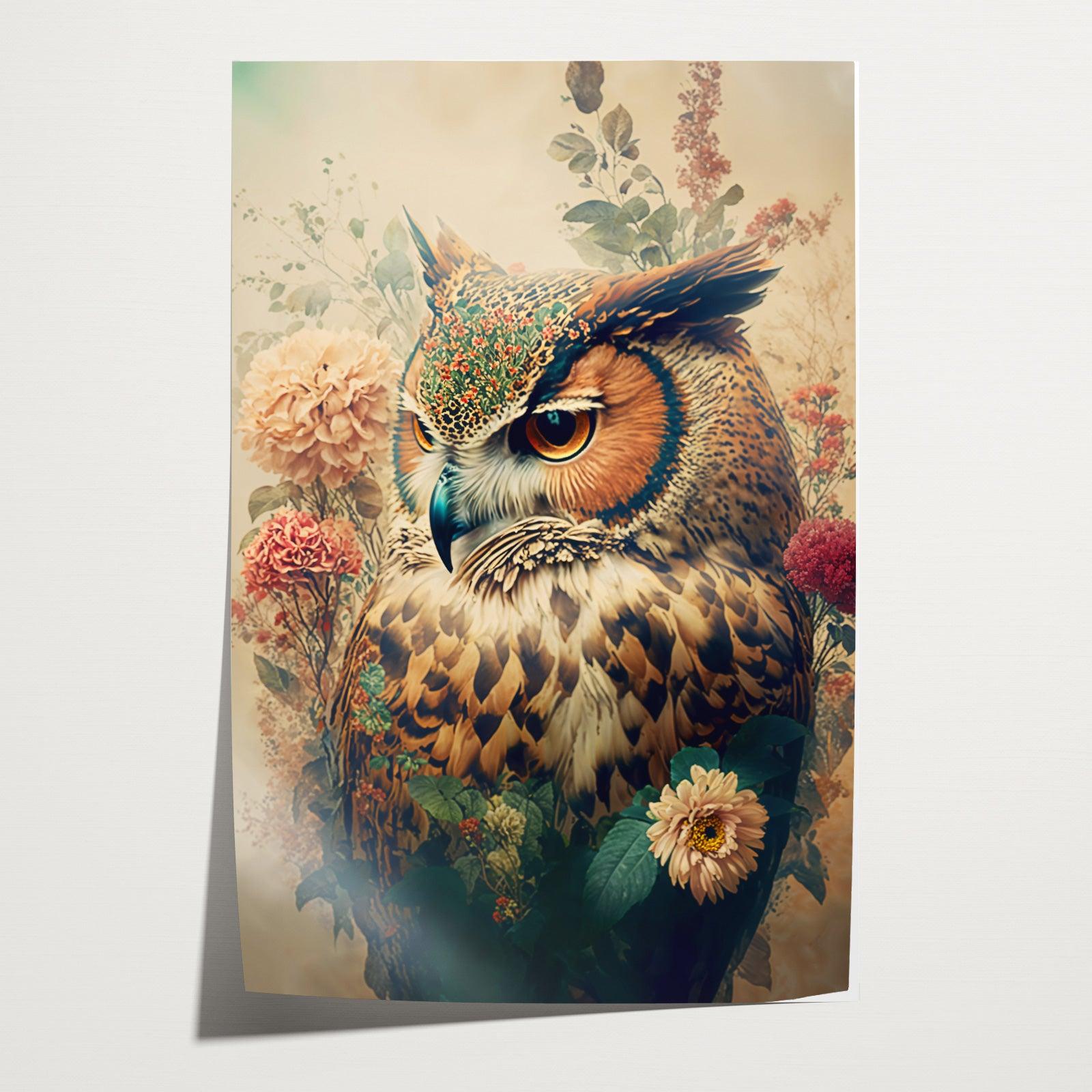 Uil 2 · Papier-Poster staand-House of Posters-House of Posters