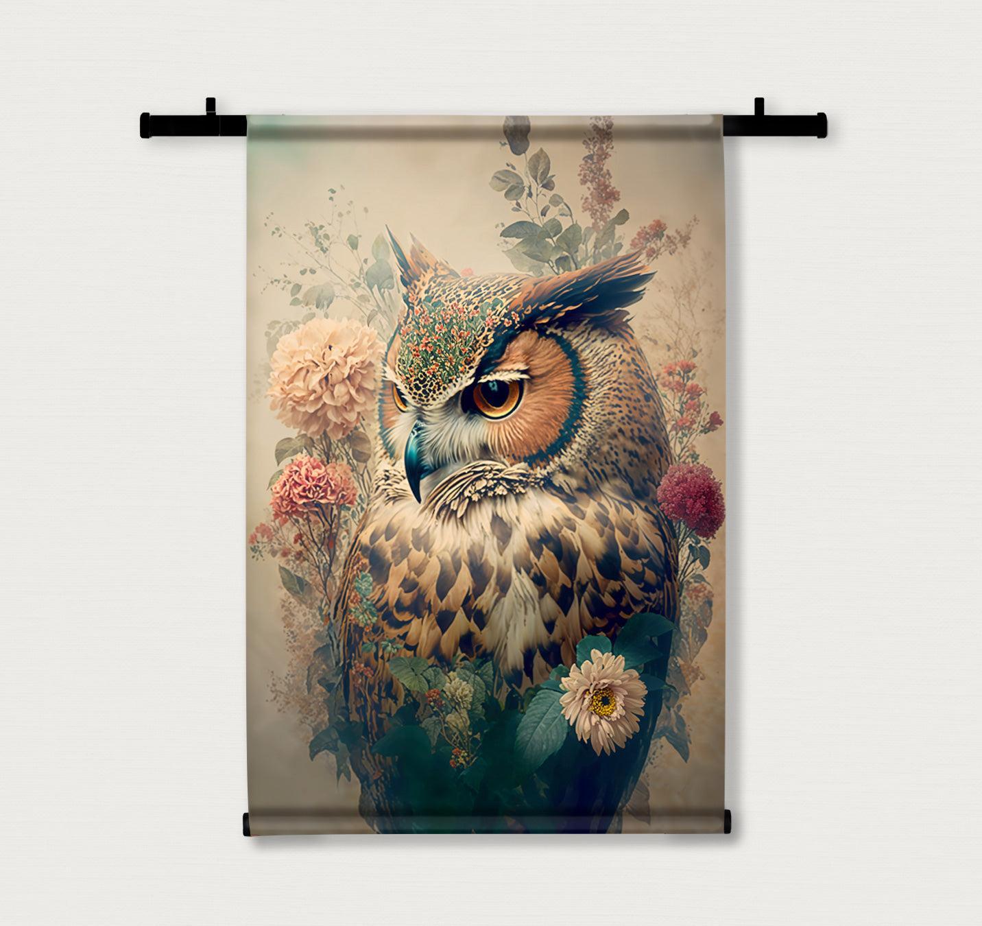 Uil 2 | Wandkleed | Velours | 60x90 cm | Tweedekans-Wandkleed-House of Posters-House of Posters