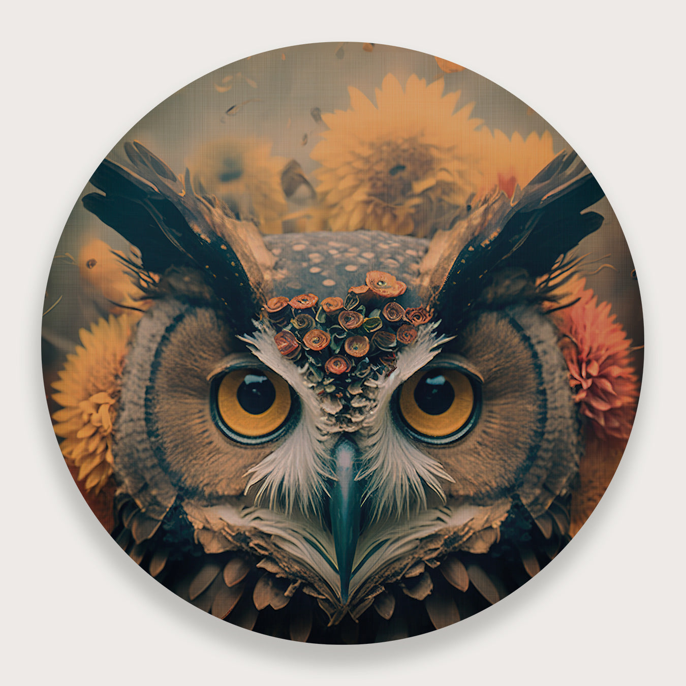 Uil 4 · Muurcirkel-Muurcirkel-House of Posters-House of Posters