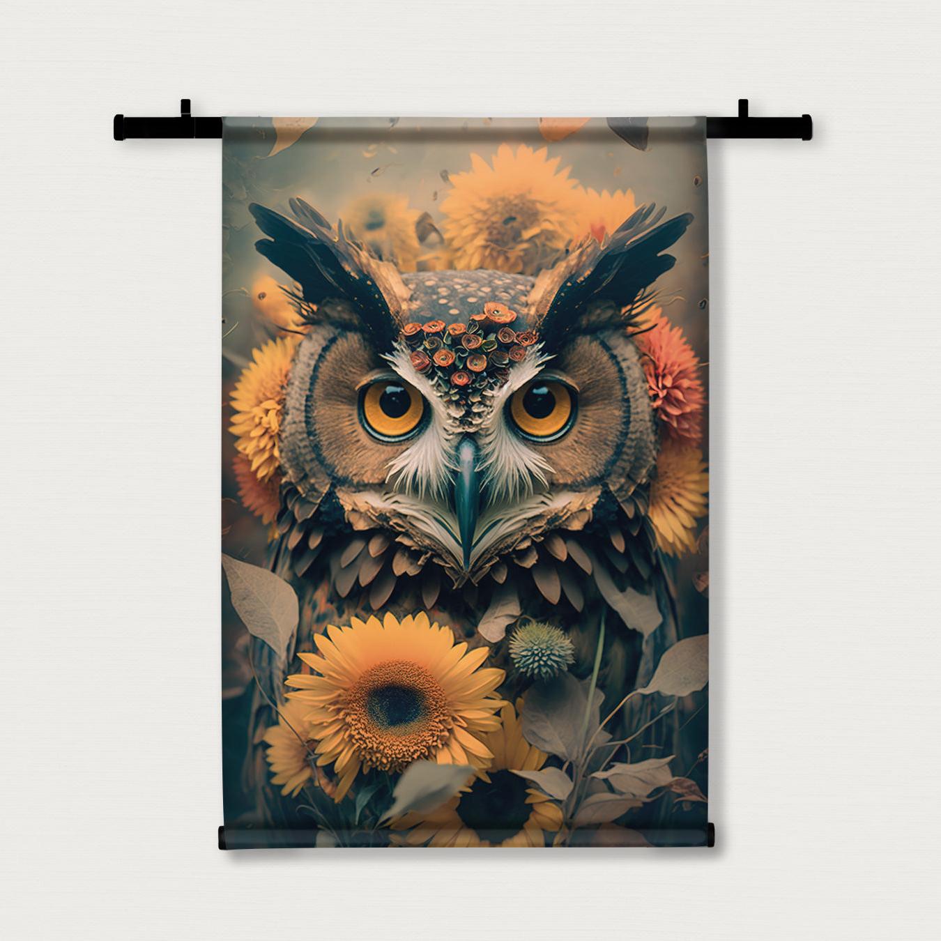 Uil 4 · Wandkleed-Wandkleed-House of Posters-House of Posters