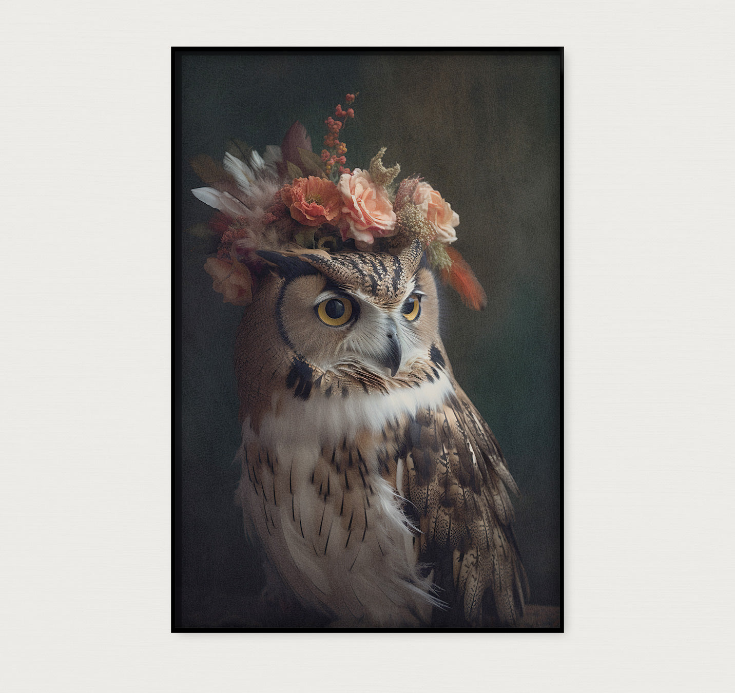 Uil 6 · Akoestisch paneel-Poster staand-House of Posters-House of Posters