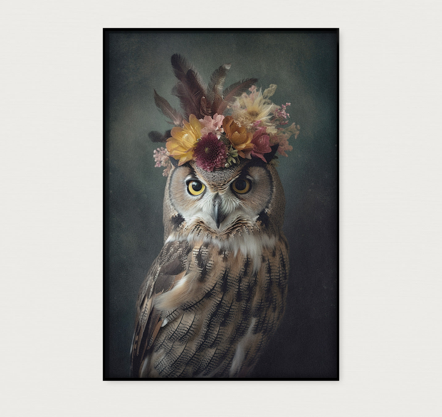 Uil 7 · Akoestisch paneel-Poster staand-House of Posters-House of Posters