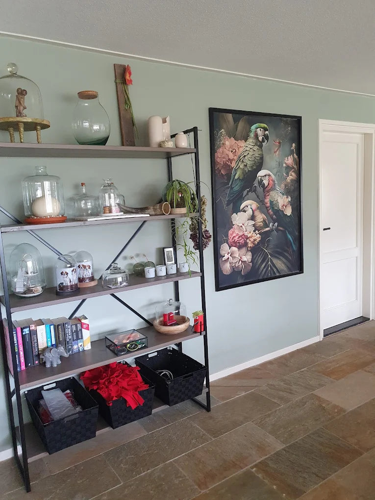 klantfoto schilderij vogels