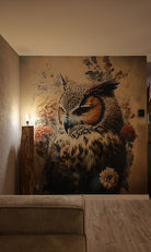 klantfoto schilderij met uil