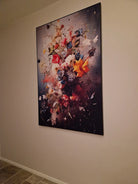 klantfoto schilderij met bloemen