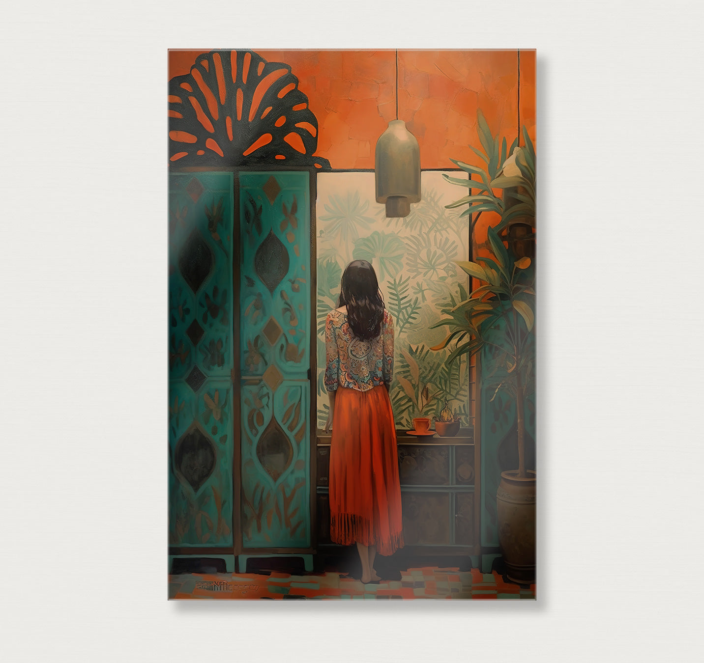 Vrouw · Plexiglas-Poster staand-House of Posters-House of Posters
