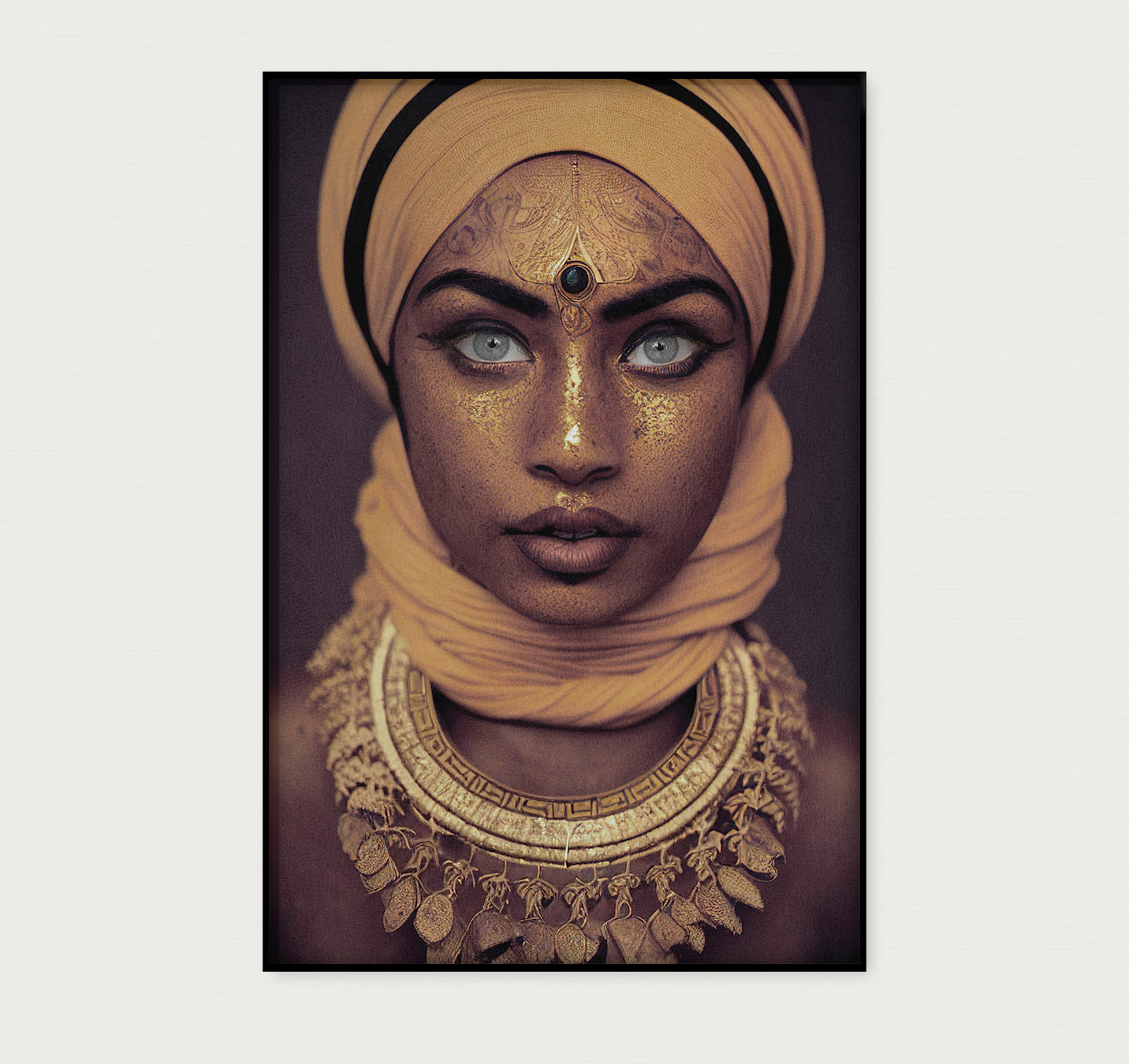 Vrouw Portret 2 · Akoestisch paneel-Poster staand-House of Posters-House of Posters