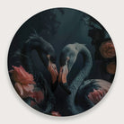 Zwarte Flamingo's · Muurcirkel-Muurcirkel-House of Posters-House of Posters